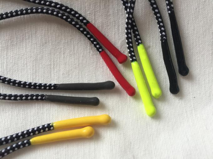 Colorful Silicon Rubber Zipper Puller With 2mm Polyester Elastic Cord