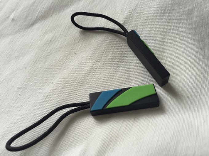 Strong 3D Soft Pvc Zipper Puller , Cute Zipper Pulls For Handbags