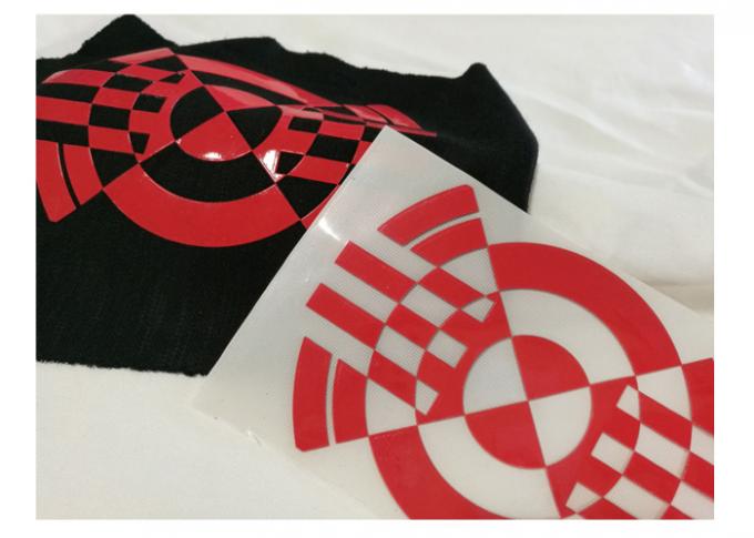 Creative Heat Transfer Garment Labels , Shinny Effect Heat Press Neck Labels