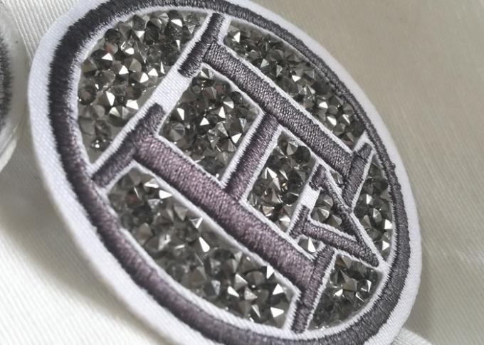 Creative 3D Rubber Logo Patches , Washable Fabric PVC Clothing Labels