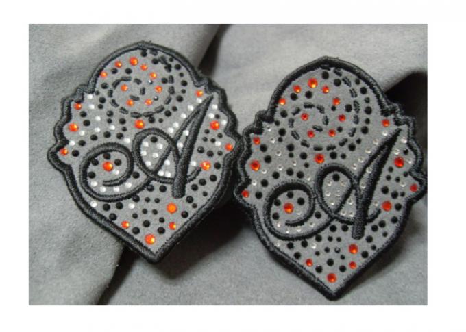 Creative 3D Rubber Logo Patches , Washable Fabric PVC Clothing Labels