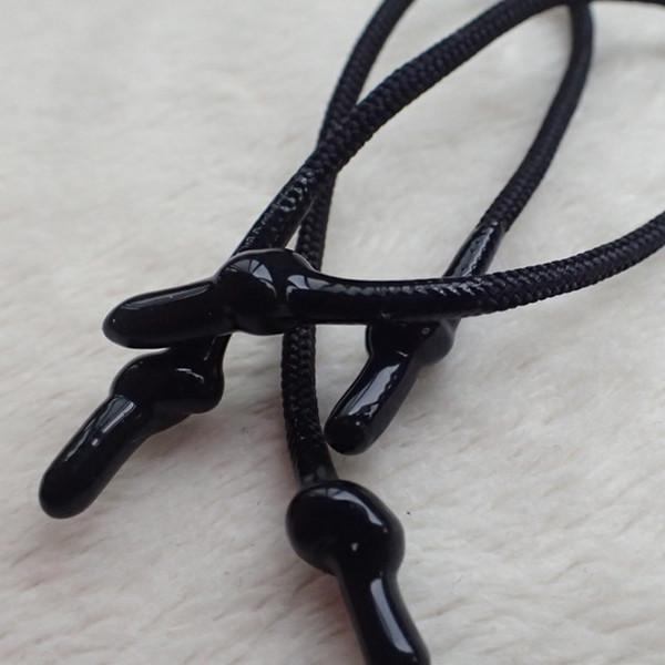 Single Color Non Elastic Cord With Shinny Silicone Edings For Bag Puller