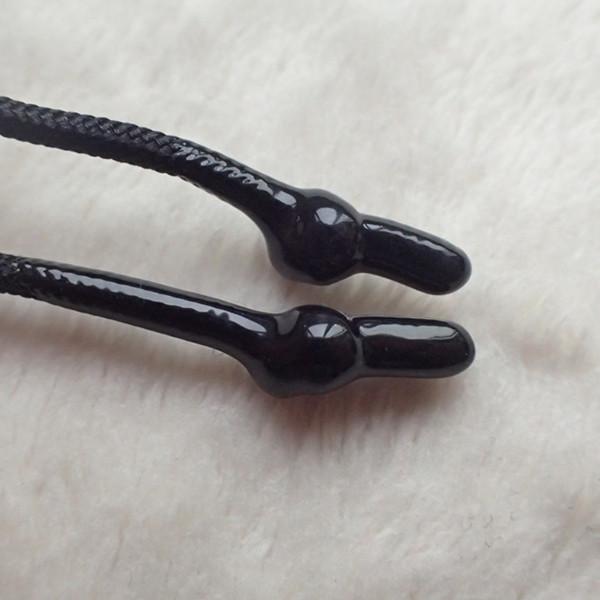 Single Color Non Elastic Cord With Shinny Silicone Edings For Bag Puller