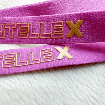 High Tear-Resistant And Flexible Jacquard Elastic Band  With Silicon Logo