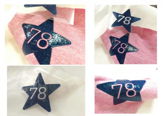 Gold And Sliver Iron On Transfer Labels , Custom Iron On Transfers For T Shirts / Clothes