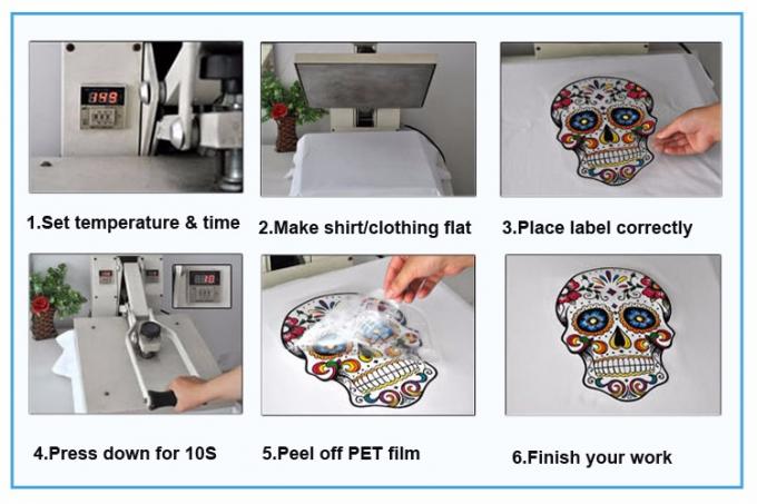 Durable Custom Clothing Patches , Pvc Rubber Printing Heat Transfer Label