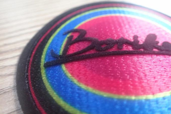3D Tatami Aaterial Garments Patches , Custom Flocking Logo On Patches