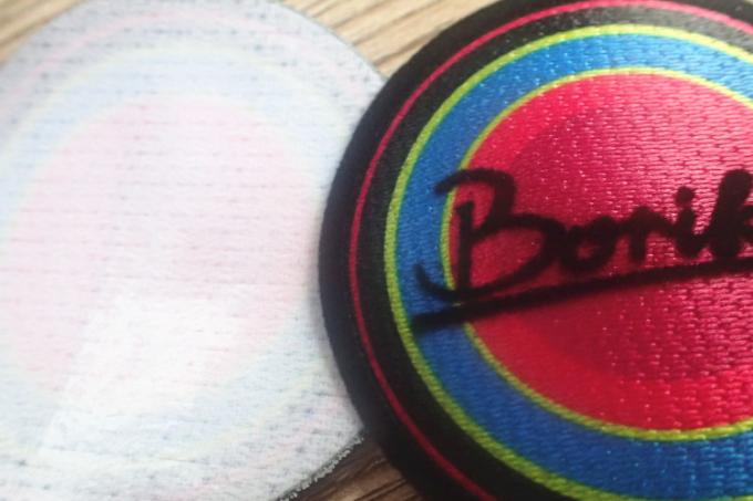 3D Tatami Aaterial Garments Patches , Custom Flocking Logo On Patches
