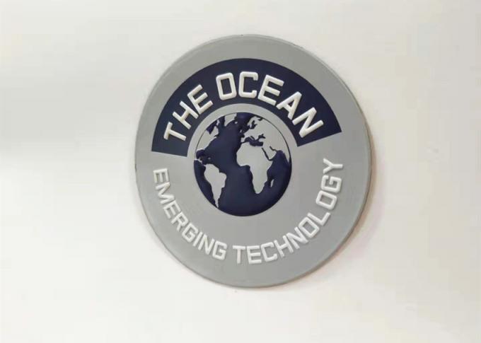 Round Custom Rubber Patch TPU Embossed 3D Iron On Hot Melt Heat ...