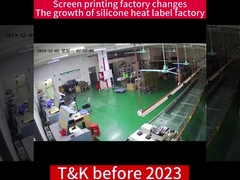silk screen printing silicone label factory