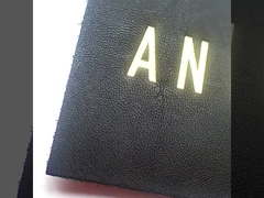 Outdoor Men Clothing Reflective PU Leather Patches High Frequency Sewing Line