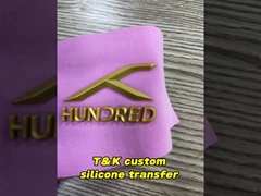 Washable 3D Molded Silicone Heat Transfer Clothing Labels For Garment