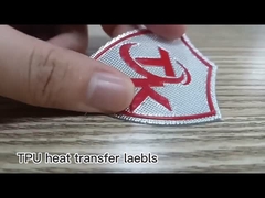 Embossed Sticker 3D TPU Silicone Soft Heat Transfer Label Logo Iron On T Shirt