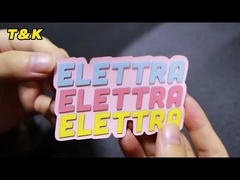 PVC Silicone 3D Rubber Patches Badges Sew On Customized Washable