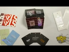 Custom Own Brand Logo Paper Hangtags for Clothing