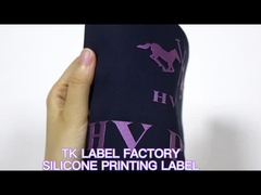 Custom silicone printing heat transfer Labels For Polo Shirt Sports Clothes