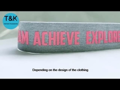 Fashion Style Strong and Hardwearing Jacquard Webbing Customized Logo