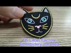 Embroidery Clothes Shark Labels Heat Transfer Patches Washable Customized