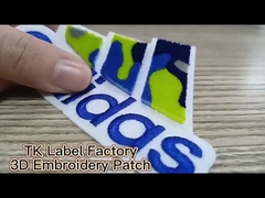 Beautiful Oval Custom Clothing Patches Embroidered Sew On Badges Eco - Friendly