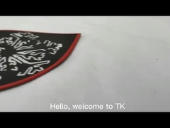 3D Metal Patch Embossed logo High Frequency TPU Heat Transfer Label for Clothing Bulk Factory Price