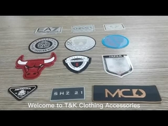 High Quality Silicone Transfer 3D Heat Press Garment Label Silicone Badge for Cloth