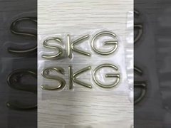 Custom Silver Golden TPU Heat Transfer 3D Embossed Logo Label for T-shirt