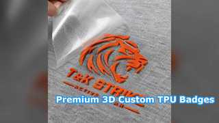 Custom 3D TPU Badges for Premium Apparel Branding