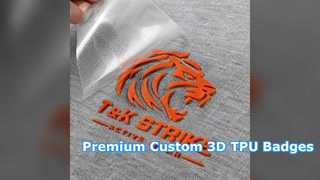 Custom 3D TPU Badges for Premium Apparel Branding