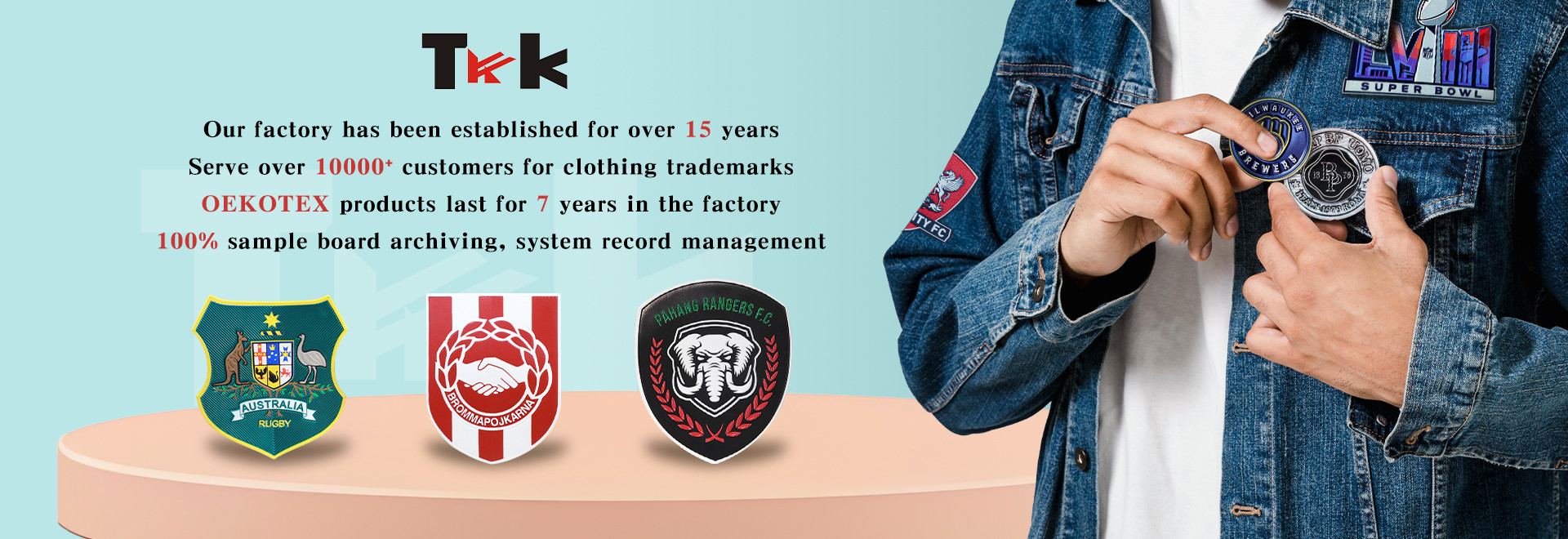 quality Custom Clothing Patches factory