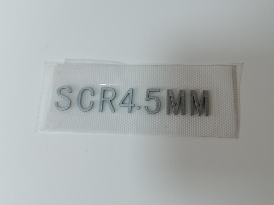 3D Molded Customized Design Heat Transfer Labels Silicone Logo For Garment
