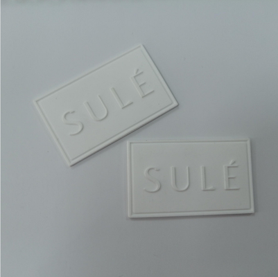 BV Approved Silicone 3D Embossed Custom Sew On Logo Patches PVC Badge