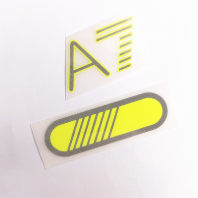 Eco Friendly 3D Silicone Heat Transfer Clothing Labels With Reflective Effect