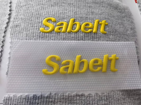 3D Printing Clothing Heat Transfer Garment Labels Silicone Embossing