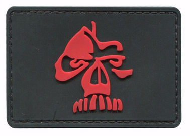 Large Soft Clothing Brand Patches , Custom 3d Rubber Patches For Boots