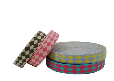 Customized Color Patterned Flat Jacquard Elastic Band Roll For Hat