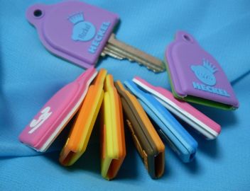 Novelty Personalized Promotional Gifts Imprinted Logo PVC Keychain With LED Light