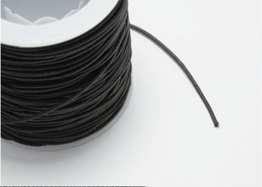 Eco - Friendly Black Elastic Cord 2mm , Stretchy Elastic Cord For Clothing