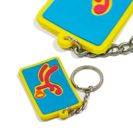 Eco - Friendly Personalized Promotional Gifts 3d Pvc Key Chain Any Color