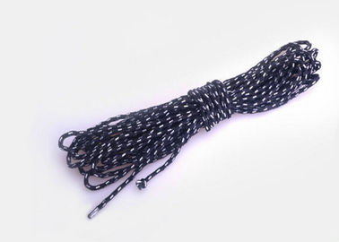3mm / 4mm Inelasticity Strong Non Elastic Cord Nylon Braided Rope Coated Finishing