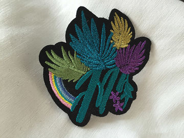 Metal Thread Custom Embroidered Patches  Sew On Cloth Badges Nice Design