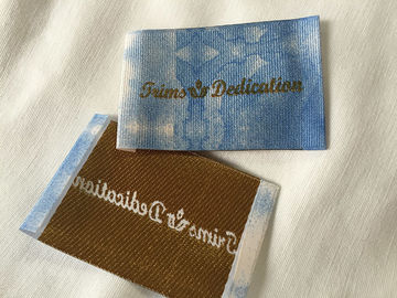Widely Used Damask Woven Labels , Digital Print Logo Satin Woven Labels