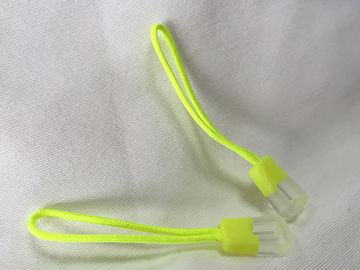 Novelty Transparent Rubber Zipper Puller With Woven Fabric String