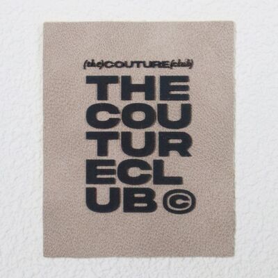 3D Raised Rubber Text Patch Custom Branding Emblem for Jacket Sleeves & Garment Decor