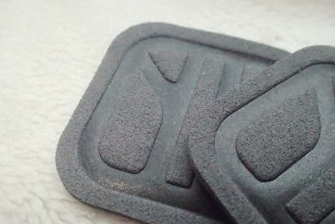 Gray Soft Environmentally Friendly Microfiber Label , Costom High Frequency Logo For Clothing