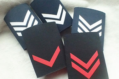 Military Epaulets Custom Screen Printing Uniform , Blue Shoulder Board Epaulette
