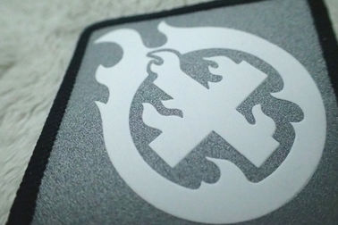 Custom Silver Reflective Screen Printing Label , Soft TPU Patch For Garment