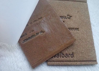 Micro Fibre Custom Clothing Patches With Hot Melt Glue / Sewing Line Suede Patches