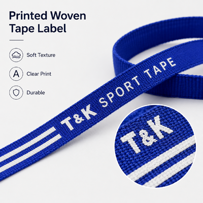 Custom Screen Printed Cord Rope with Elasticity and Epoxy Silicone Endings Ideal for Outdoorwear and Medical Stockings