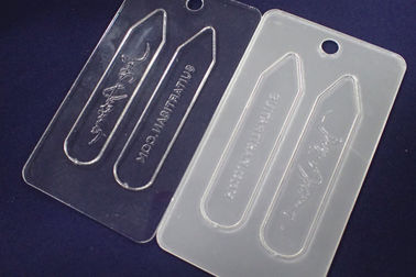 Coutom Laser Logo Clothing Hang Tags , Transparent Acrylic Tags