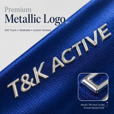 Custom 3D Raised Logo Silicone Heat Transfer Labels with Wash-resistant Durability for Sportswear